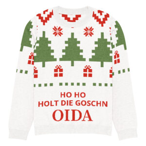 Ugly Christmas Oida Sweater – Ho Ho Holt die Goschn