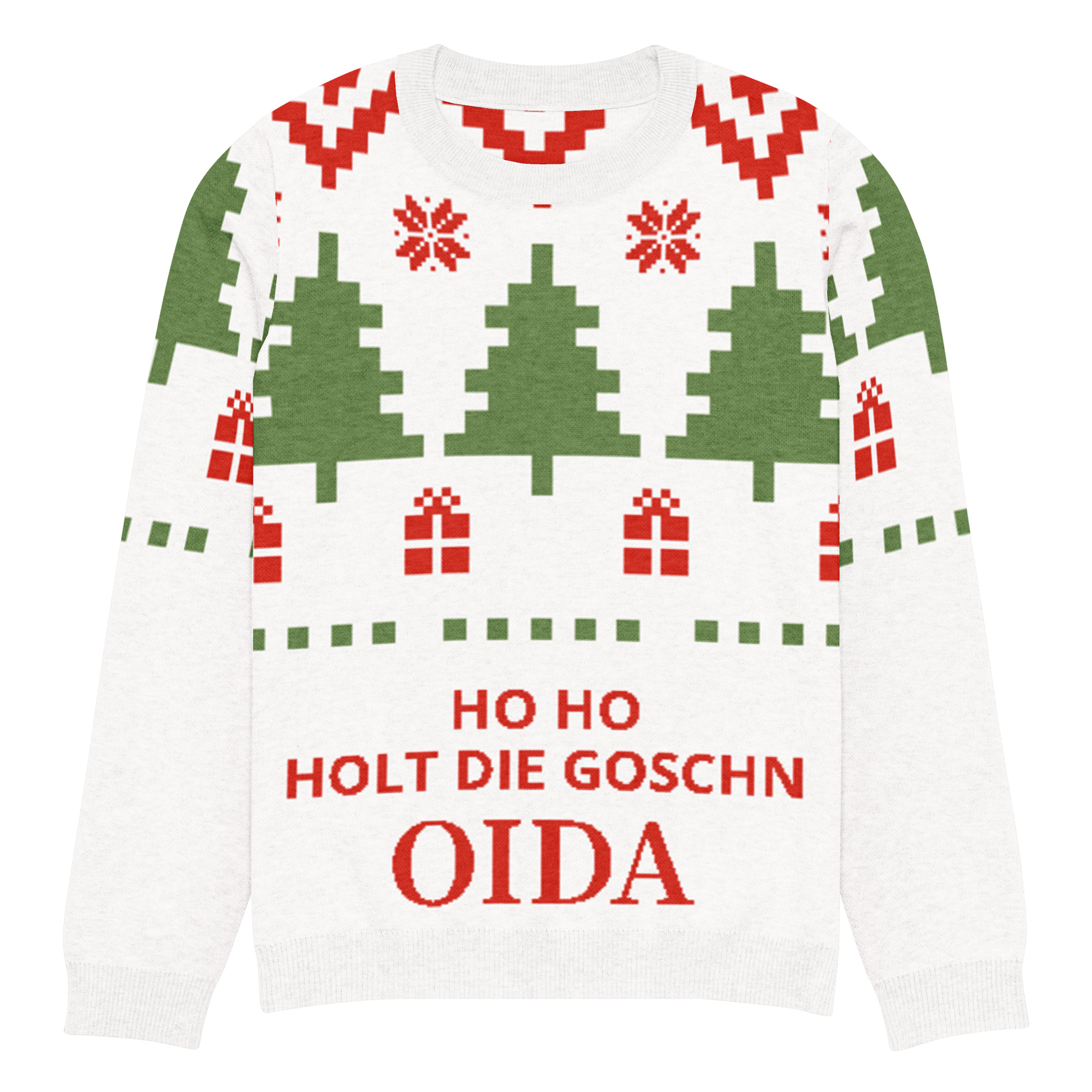Ugly Christmas Oida Sweater – Ho Ho Holt die Goschn